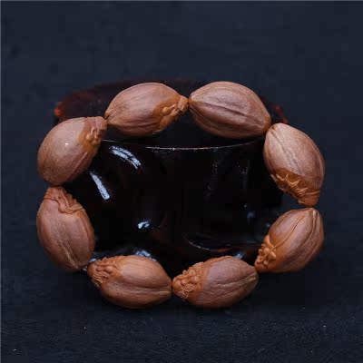 《六尊者》手串苏州核雕工艺师丁志贤作品