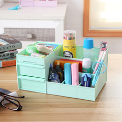 可丽纳特桌面整理架塑料收纳盒多功能首饰盒抽屉型创意化妆品盒子