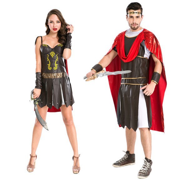 罗马战士服 万圣节角斗士cosplay 斯巴达勇士情侣游戏服罗宾汉