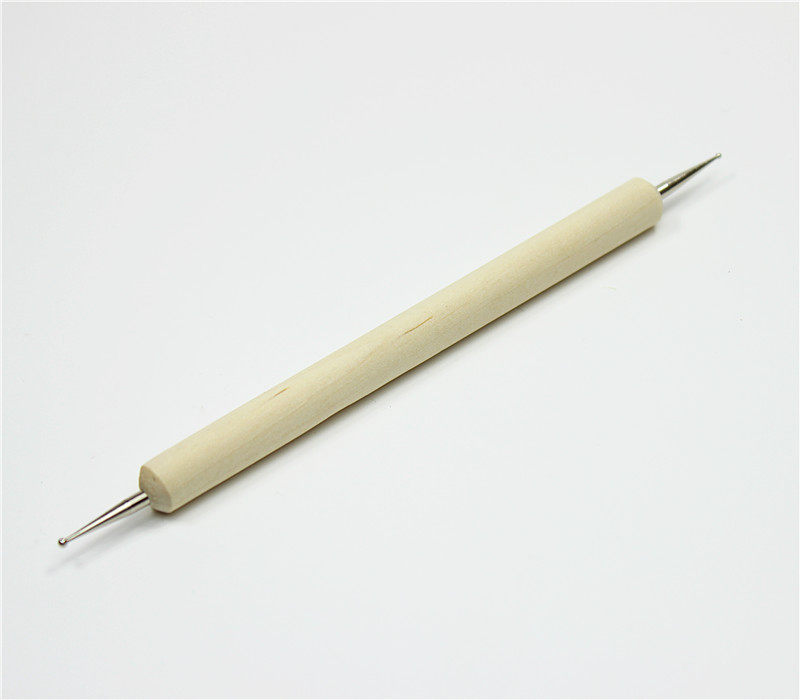 美甲点花笔小蔚点珠笔波点画笔木杆点画用品工具美甲工具