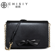 Qi Xian leather women bag Crossbody bag for 2015 in autumn and winter the new top layer leather chain bag bow brief