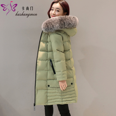 2016冬季新款韩版宽松加厚连帽棉衣女装中长款棉服外套长袖棉袄潮