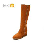 Shoebox shoe fall/winter 2014 new wedges boots 1114505238 shoes with high boots with side zipper