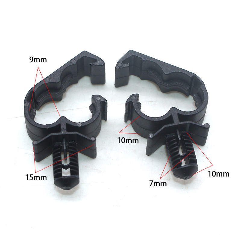 适用于汽车油管水管二孔路固定线束带倒刺夹卡扣卡子