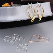 Yun Gaishi Korean S925 silver hypoallergenic female manual DIY ear hook and ear Stud Earrings Jewelry Silver Jewelry Accessories