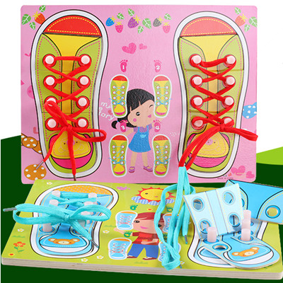 Children's educational toys Shoes Belt line Panel Jigsaw puzzle Cartoon men and women Shoelace Toysin the Toy/Childs/Puzzle/Building block/Model , Beads/Jigsaw/Pair/Disassembly/Beat Toy , Jigsaw/Puzzle category - from Buy2taobao.com to provide professional Taobao agent buy service