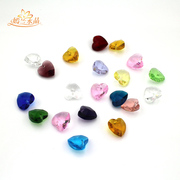 Yan LAN DIY hand-beaded Crystal loose beads jewelry accessory materials 14MM single heart love Crystal beads