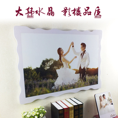 大韩水晶摆台 亚米奇相框制作 儿童婚纱照片 影楼韩式烤瓷画包邮