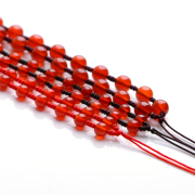 DIY handmade jewelry accessories natural red agate pendant pendant pendant rope rope rope hand-woven