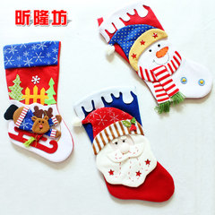 昕隆坊圣诞装饰品 商场活动圣诞雪人圣诞老人圣诞袜子圣诞礼物袋