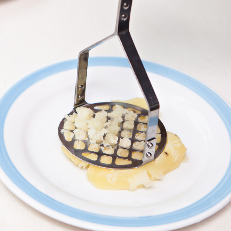 #舌尖上的小长假# 使用面包机制作培根土豆泥