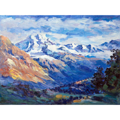 《雪山》安德烈.雅科夫列夫 伯爵夫人油画馆