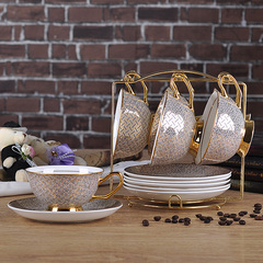 欧式骨瓷咖啡杯套装陶瓷英式茶具高档咖啡杯碟下午茶茶杯水杯包邮