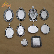 Yan LAN DIY accessories time precious bottom round, round antique silver necklace