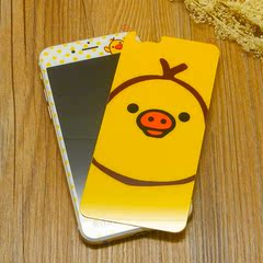 小黄鸡 苹果iphone6plus 钢化膜彩膜 弧面全包全身膜 彩贴4.7寸