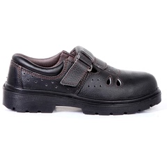 AEGLE60710835夏季透气钢头黑色低帮安全防砸凉鞋