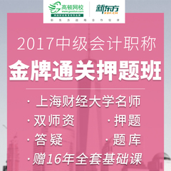 高顿网校会计中级职称金牌通关视频课件经济法财务管理会计实务