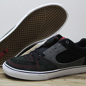 黑白circa板鞋滑板鞋 真皮休闲反毛皮男鞋