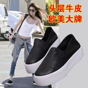 Puqi 2016 lazy autumn Lok Fu shoes pedal low bangtao feet thick-soled platform shoes and leisure shoes women's shoes