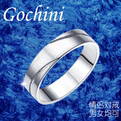 Gochini 简约戒指情侣戒指/指环一对情人节生日礼物小首饰品