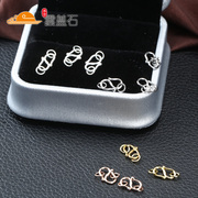 Yun Gaishi button bracelets bracelet S925 silver double ring s clasp DIY ornaments accessories necklaces jewelry clasp