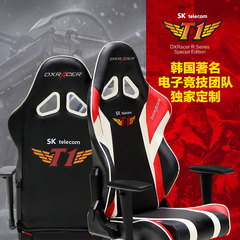 DXRACER 迪锐克斯 SKT战队 电脑椅家用转椅子人体工学可躺座椅