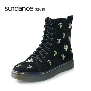 範冰冰太陽眼鏡chloe sundance 太陽舞冬季款 繡花反毛牛皮馬丁靴短靴女S6547227 名牌包chloe