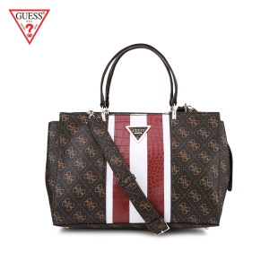 gucci包logo GUESS 20夏女式拼接印花金屬LOGO手提單肩包-SG654606 gucci超a