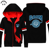 生化危机<em>开衫</em>连帽<em>卫衣</em>男保护伞外套胖子加肥加