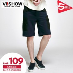 Viishow2015 summer dress new shorts men's tight five pants shorts tooling trousers men