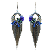 Mu-Mu-jewelry colorful rhinestones hypoallergenic earrings fashion earrings temperament national wind 806