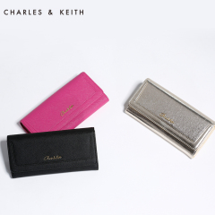 CHARLES&KEITH 短款钱包女 CK2-10680123 糖果色搭扣皮夹