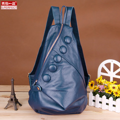 Show a leather backpack 2015 winter new fashion female Korean student backpack schoolbag baodan shoulder bag
