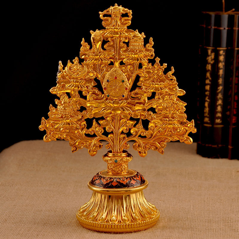 佛教用品法器吉祥八宝 家居饰品 八吉祥树摆件 八宝树 尼泊尔工艺