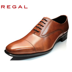 REGAL丽格商务正装一字鞋头系带男士牛皮男鞋日本制725R