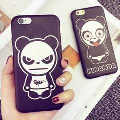 权志龙同款hipanda熊猫人iphone6s手机壳苹果6plus全包防摔软胶