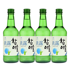 真露/韩国原装进口烧酒/新真露竹炭酒/17.8度/360ml*4瓶