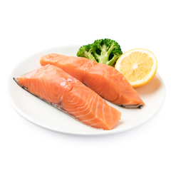 【天猫超市】满199减100美威欧式三文鱼排250g 2片装原味冷冻海鲜