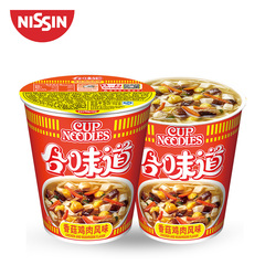 NISSIN/日清 合味道香菇鸡肉风味杯面78g/杯 速食方便泡面开杯乐