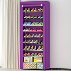 索尔诺鞋柜 10层大容量简易鞋柜 防尘鞋架 组合布鞋柜特价包邮
