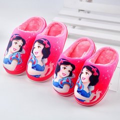 迪士尼正品女童宝宝棉拖鞋春秋米妮迪士尼公主居家可爱地板拖鞋