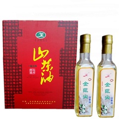 东至金龙尖 野茶油 冷榨特级 山茶油450ml*2礼盒装包邮