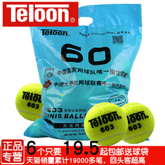 包邮特价 天龙网球 Teloon 603 801 复活 耐磨 训练球 袋装网球