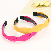 Know Connie hair Korea chiffon twist headband wide-toothed winding cloth headband hairpin jewelry women