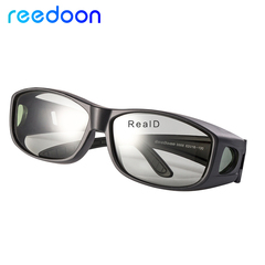 不闪式3D眼镜电影院专用reald主动式立体眼镜圆偏光镜偏振3D