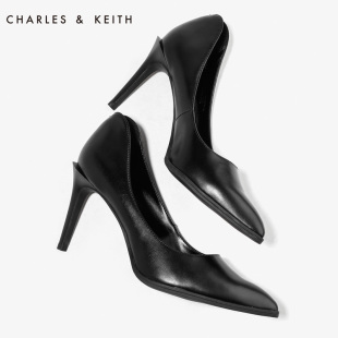 dior尖頭漆皮高跟鞋 CHARLES KEITH高跟鞋CK1-60360820夏季尖頭漆皮細高跟單鞋涼鞋女 dior高跟鞋