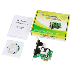 乐扩IO-PCE382-2S PCI-E  2个COM口 RS232通讯多串口卡 DB9扩展卡