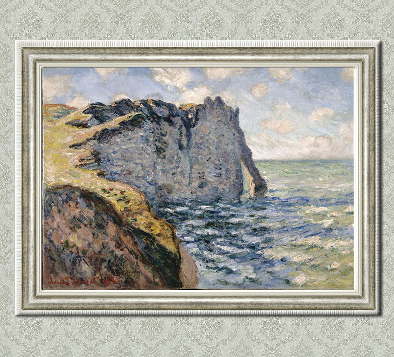 world Famous paintings Monet Impression Scenery Eitel Cliff Hanging picture mural Decorative painting Frame paintingin the Home accessories , Decorative painting , Paintings category - from Buy2taobao.com to provide professional Taobao agent buy service