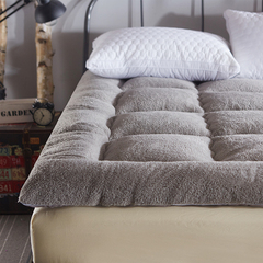 加厚榻榻米羊羔绒床垫学生宿舍海绵垫被单人双人1.5m1.8米床褥子