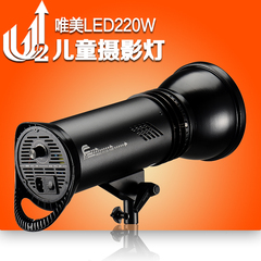 U2 220W LED常亮灯 摄影摄像微电影视频儿童拍摄 含标准罩 LED灯